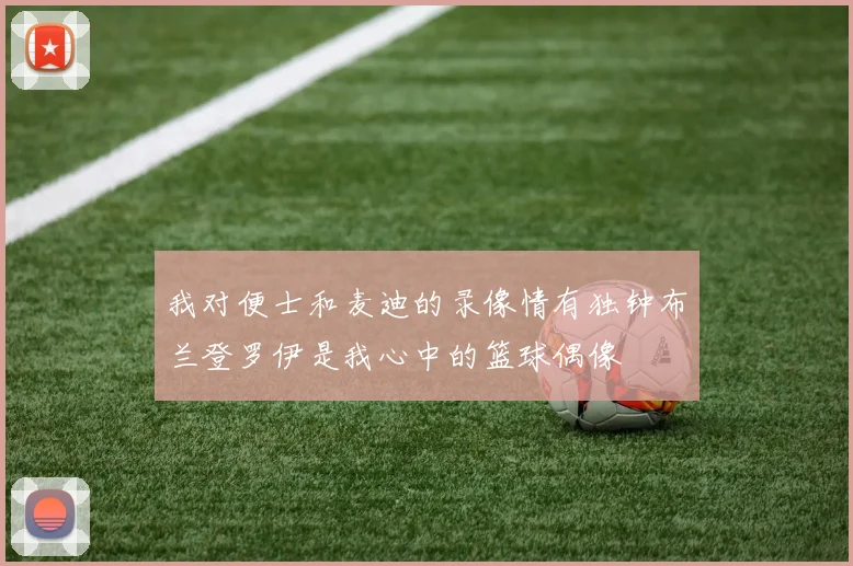 我对便士和麦迪的录像情有独钟布兰登罗伊是我心中的篮球偶像